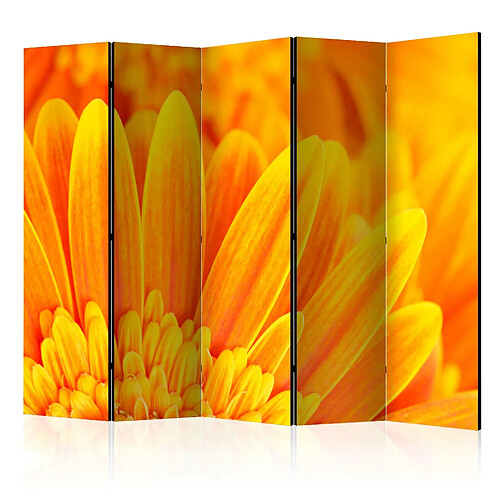 Artgeist Paravent - Yellow gerbera daisies II [Room Dividers] [225x172]