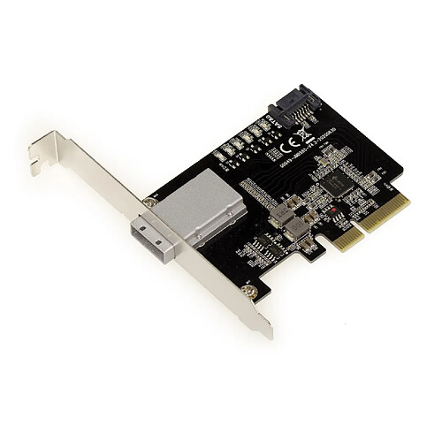 Kalea-Informatique Carte contrôleur PCIe 2.0 4x 4 ports SAS externes SFF8088 + 1 port SATA - 6GB - CHIPSET JMB585