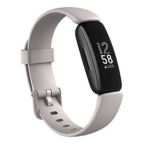 Smartwatch Fitbit inspire 2 38mm cadran noir bracelet en caoutchouc blanc bracelet Fitness