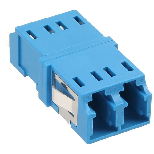 Adaptateur de fibre optique InLine® duplex pour manchon en céramique LC / LC SM bleu