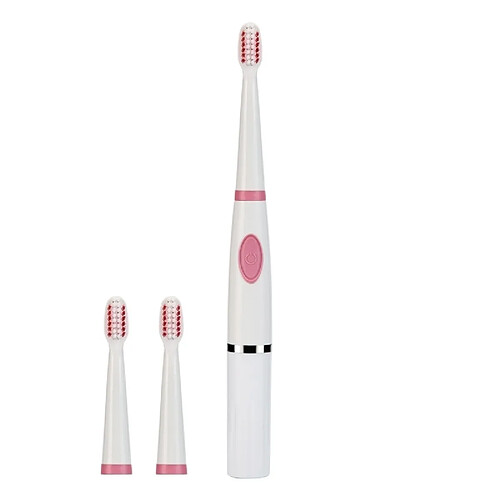 Wewoo Couple de brosse à dents électrique Protable Sound Wave - à voyage (Rose)