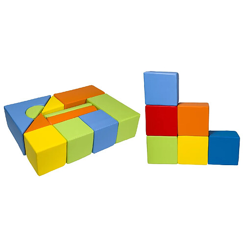 Velinda Set de 17 blocs en mousse pour le jeu mix 2