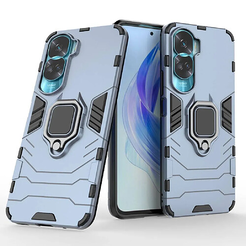 Htdmobiles Coque pour Huawei Honor 90 Lite 5G - housse etui rigide anti choc + film ecran - BLEU FONCE