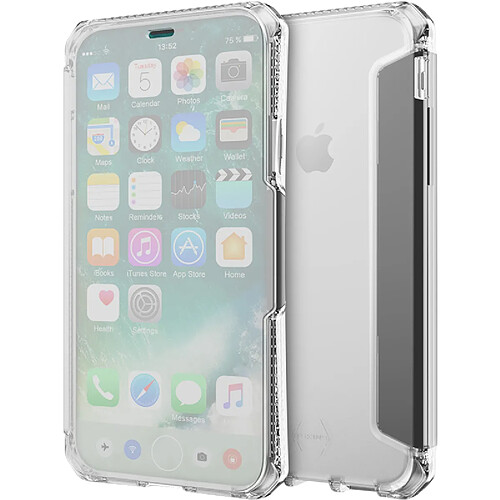 BIGBEN Etui Folio Spectra vision pour iPhone X/XS - Transparent Frosty