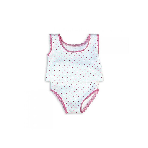 Petitcollin - Slip & Tee-shirt pois tailles 36/39/40cm