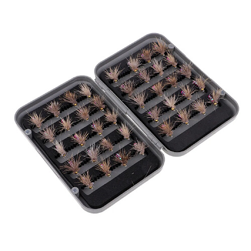 40 pcs / boîte assortiment mouche pêche mouches simulation insectes sec mouches style 2