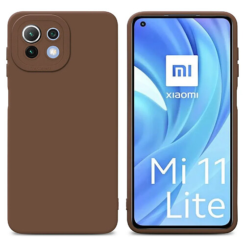 Cadorabo Coque Xiaomi Mi 11 LITE (4G / 5G) / 11 LITE NE Etui en Marron