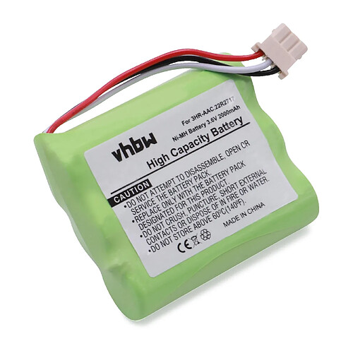 Vhbw Batterie NI-MH 2000mAh 3.6V pour IBM AS40,AS400 i5,AS2740, iSeries,pSeries,xSeries,cache controller FC2778 remplace 44L0313, 42R5070, 3HR-AAC, 22R2717