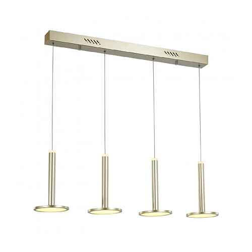 Luminaire Center Suspension moderne Oliver en aluminium, abat jour acrylique