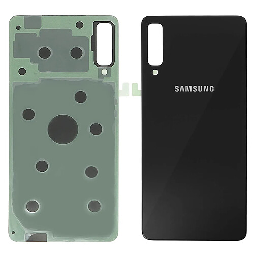 Avizar Cache batterie Samsung Galaxy A7 2018 Coque arrière de remplacement - Noir