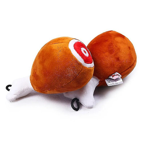 1pc Drumstick Play Toy Pet Dog Cat Squeaker Squeaky Plush Sound Chicken Leg