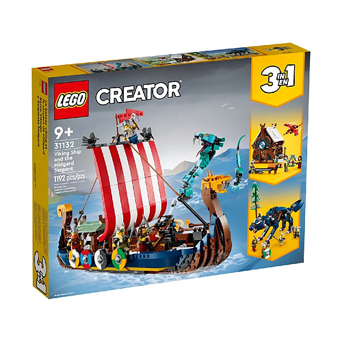 LEGO Creator Le bateau viking et le serpent de Midgard