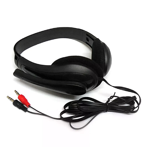 Casque d'écoute filaire 3.5mm, casque de jeu pour PC, avec micro, réduction du bruit, écouteurs stéréo, pour ordinateur portable