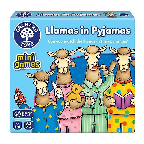 Orchard Toys Llamas in Pyjamas MiniTravel Game, Multi, One Size