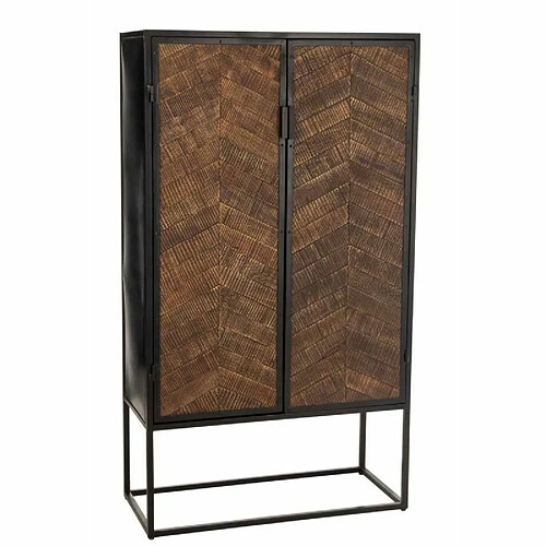 Paris Prix Buffet 2 Portes en Métal Ano 160cm Marron