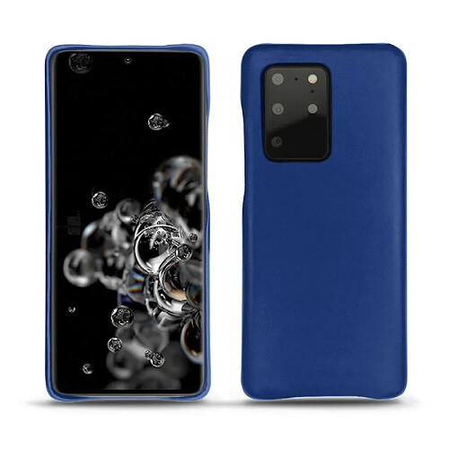 Coque cuir Samsung Galaxy S20+ 5G - Coque arrière - Bleu océan ( Nappa - Pantone #15458a) - NOREVE