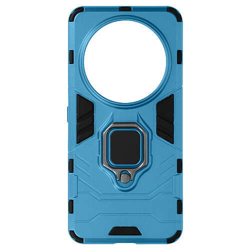 Avizar Coque pour Xiaomi 14 Ultra Anneau Support Bi-matière Antichoc Bleu Clair