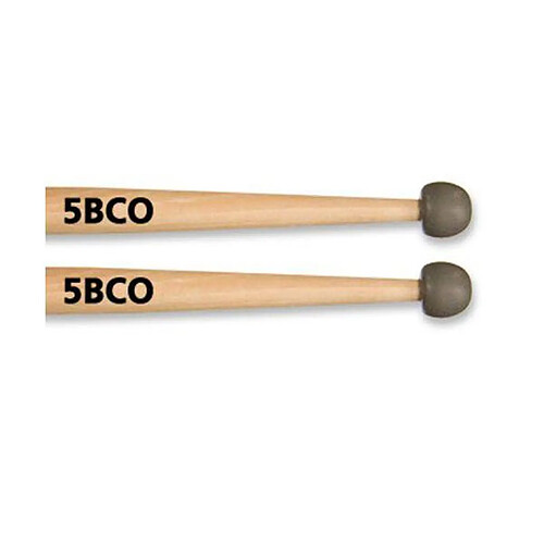 Vic Firth 5B Chop-Out Paire de baguettes d'entraînement Hickory américain Olive en caoutchouc (Import Royaume Uni)