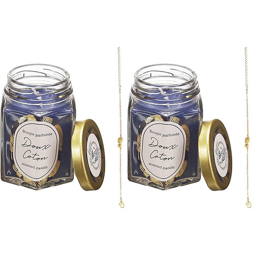 The Concept Factory Bougie parfumée en bocal avec bijou surprise (Lot de 2).