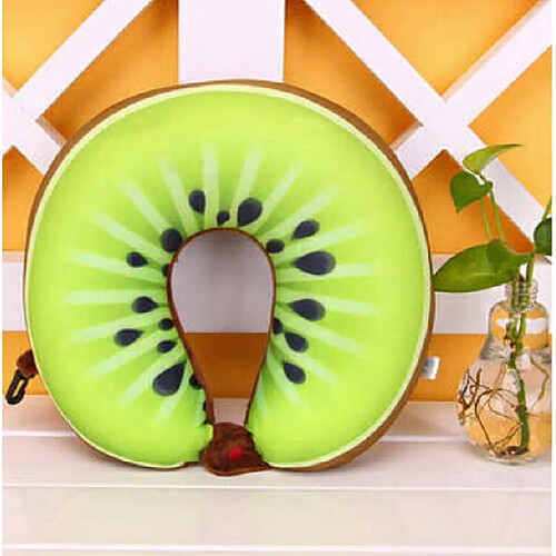 Wewoo Fruit En U Voyage Oreiller Nanoparticules Coussin De Cou Oreillers De Voiture Doux Home Textile Kiwi