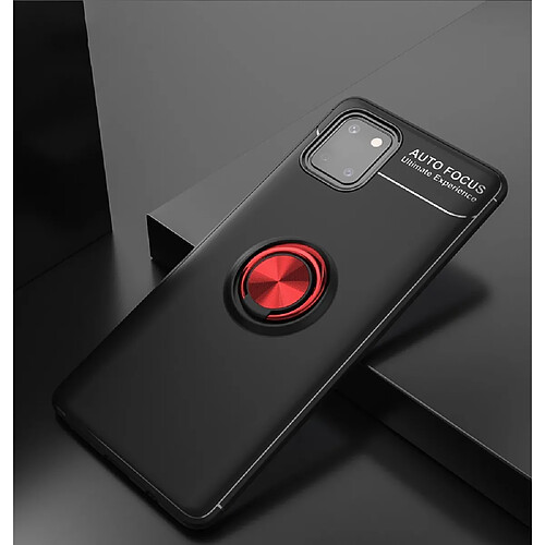 Lenuo Coque en TPU avec béquille noir/rouge pour votre Samsung Galaxy A81/Note 10 Lite