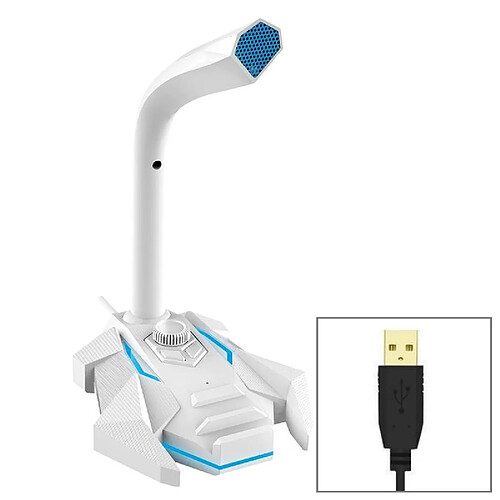 Yonis Microphone USB Omnidirectionnel Pour PC Mac