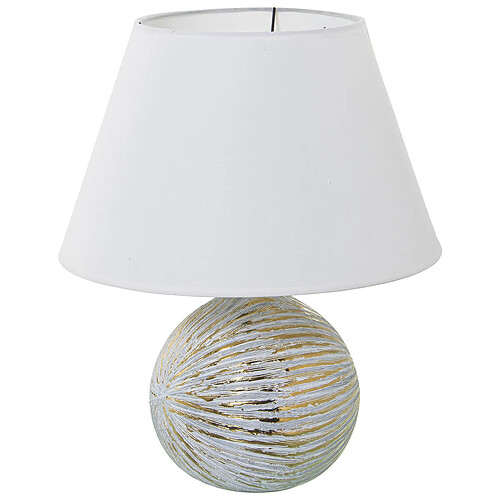 Lampe de bureau Alexandra House Living Blanc Doré Céramique 40 W 35 x 43 x 35 cm