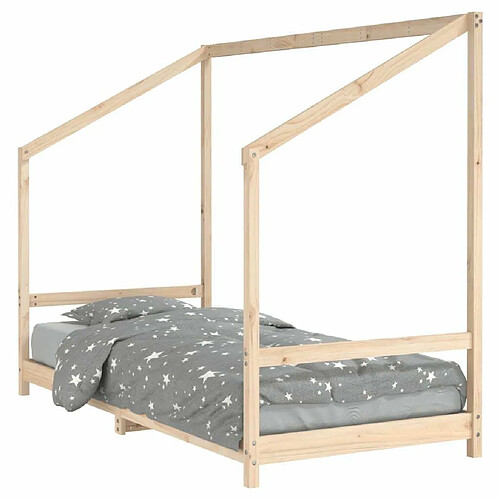 Maison Chic Lit simple Cadre de lit pour enfant,Lit d'Enfant Moderne 90x190 cm Bois de pin massif -MN22081