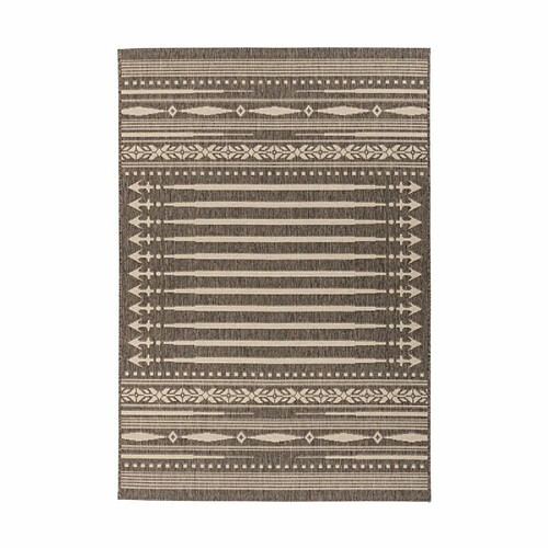 Paris Prix Tapis Imprimé à Poils Plats Splash Marron 120 x 170 cm