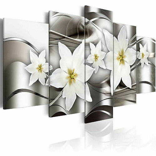 Paris Prix Tableau Imprimé Mysterious Lilies 100 x 200 cm