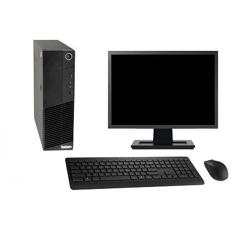 PC Lenovo M83 SFF Ecran 22" Intel i5-4570 RAM 32Go SSD 240Go Windows 10 Wifi · Occasion