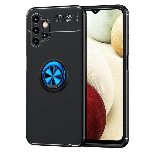 Coque en TPU anti-empreintes digitales avec béquille noir/bleu pour votre Samsung Galaxy A13 4G