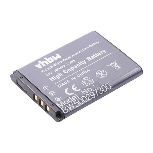 vhbw batterie Li-Ion 500mAh (3.7V) pour appareil photo Samsung Digimax L301, NV15, NV20, SL201 comme Samsung SLB-0837B.