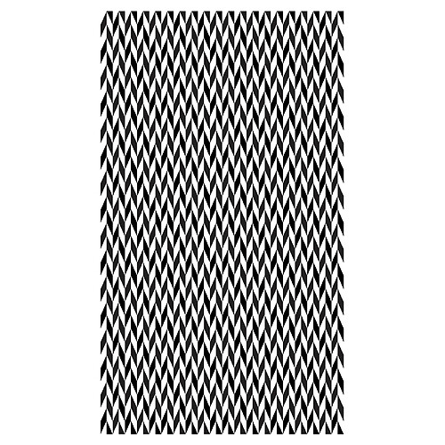 Alter Tapis de salle de bain, 100% Made in Italy, Tapis antitache avec impression numérique, Tapis antidérapant et lavable, Modèle optique - Aconito, 120x70 cm