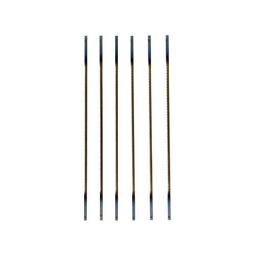 Lot de 6 lames SCHEPPACH pour scies à chantourner - 25 dents - 135 x 2 x 0,25 mm - 88000011