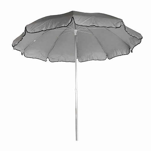 Parasol de Jardin Chillvert Pacific Aluminium Ø240 cm Gris Clair