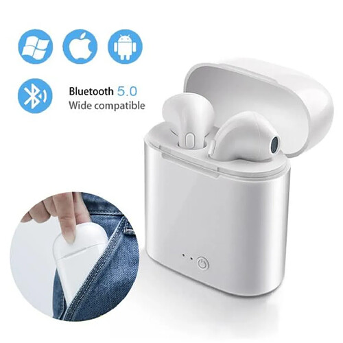 GUPBOO Vente chaude Pas Cher I7s TWS Bluetooth Écouteurs Stéréo Casque Sans Fil Bluetooth Écouteurs In-Ear Casques pour Tous Les Téléphones Intelligents en Stock