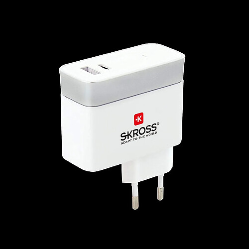 Skross 2.800131 Chargeur USB pour prise murale Courant de sortie (max.) 5.4 A 2 x