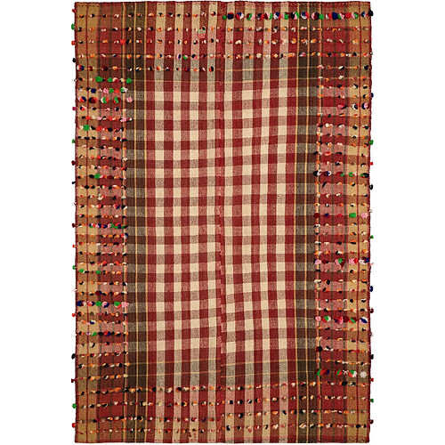 Vidal Tapis de laine 237x158 rouge Jajim