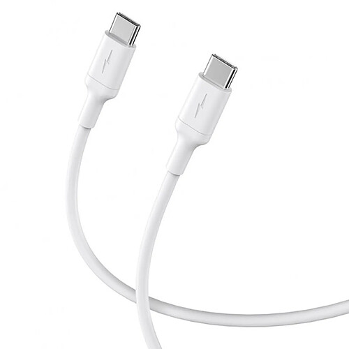 PHONECARE Câble de Charge Rapide Type C - Type C 60W 3.0A 1m Lekus pour Apple iMac (Retina 4K, 21,5 polegadas, 2019) - Blanc