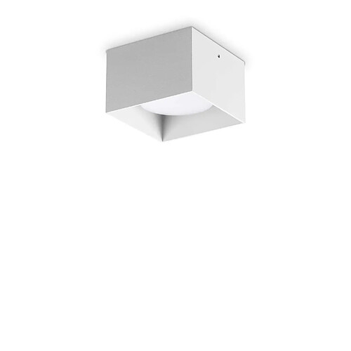 Ideal Lux Downlight carré monté en surface blanc