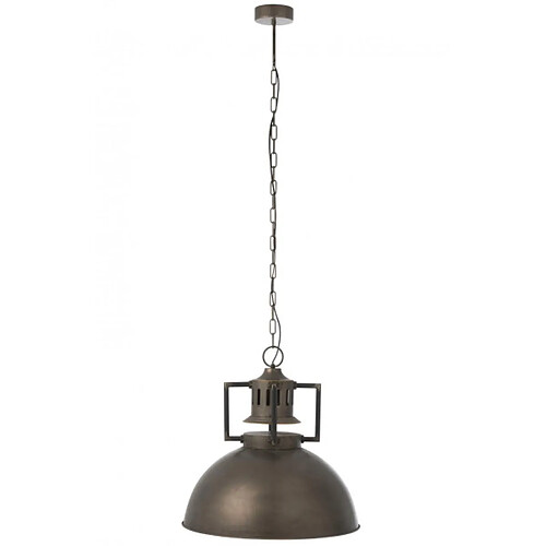 Dansmamaison Lampe Suspendue Industrielle Metal Gris