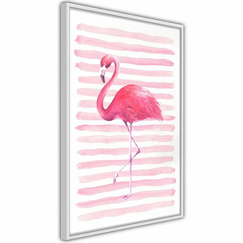 Paris Prix Affiche Murale Encadrée Pink Madness 30 x 45 cm Blanc