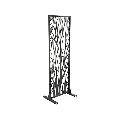 Habitat Et Jardin Clôture décorative en métal Tree 50 x 150 cm - Anthracite