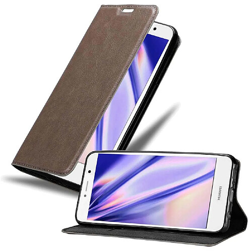 Cadorabo Coque Huawei Enjoy 7 PLUS Etui en Brun