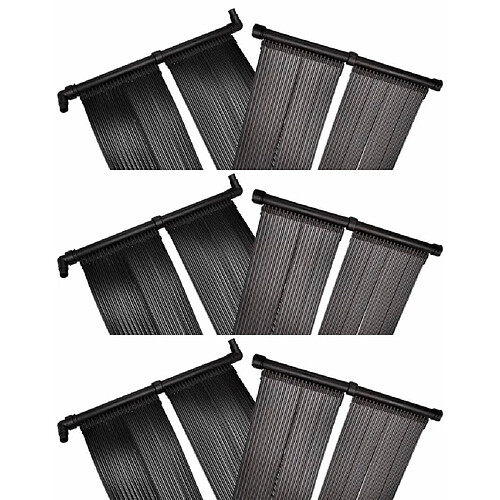 vidaXL Panneaux solaires de chauffage de piscine 6 pcs 80x620 cm