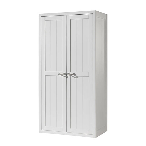 VIPACK Armoire 2 portes Lewis - Blanc