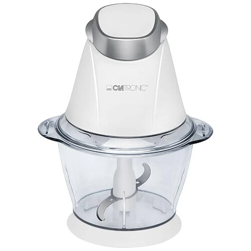 Mini Hachoir Electrique Bol 1 L fonction de broyage de glace, 250, Blanc, Clatronic, MZ 3579