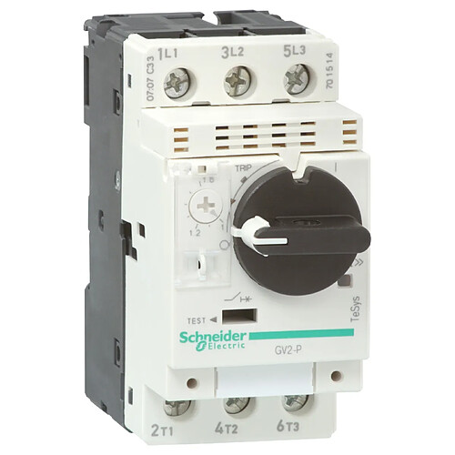 disjoncteur moteur - tesys gv2p - 9 à 14 a - schneider electric gv2p16