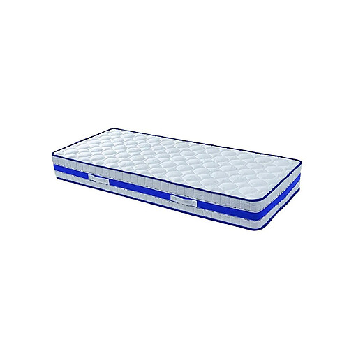 Literie Julien Lot de 2 Matelas Très Epais 29 cm + 2 Alèses 70x190 Ferme + 2 Oreillers Visco - 7 Zones de Confort - Noyau Poli Lattex HR Dernière Génération - Très Respirant